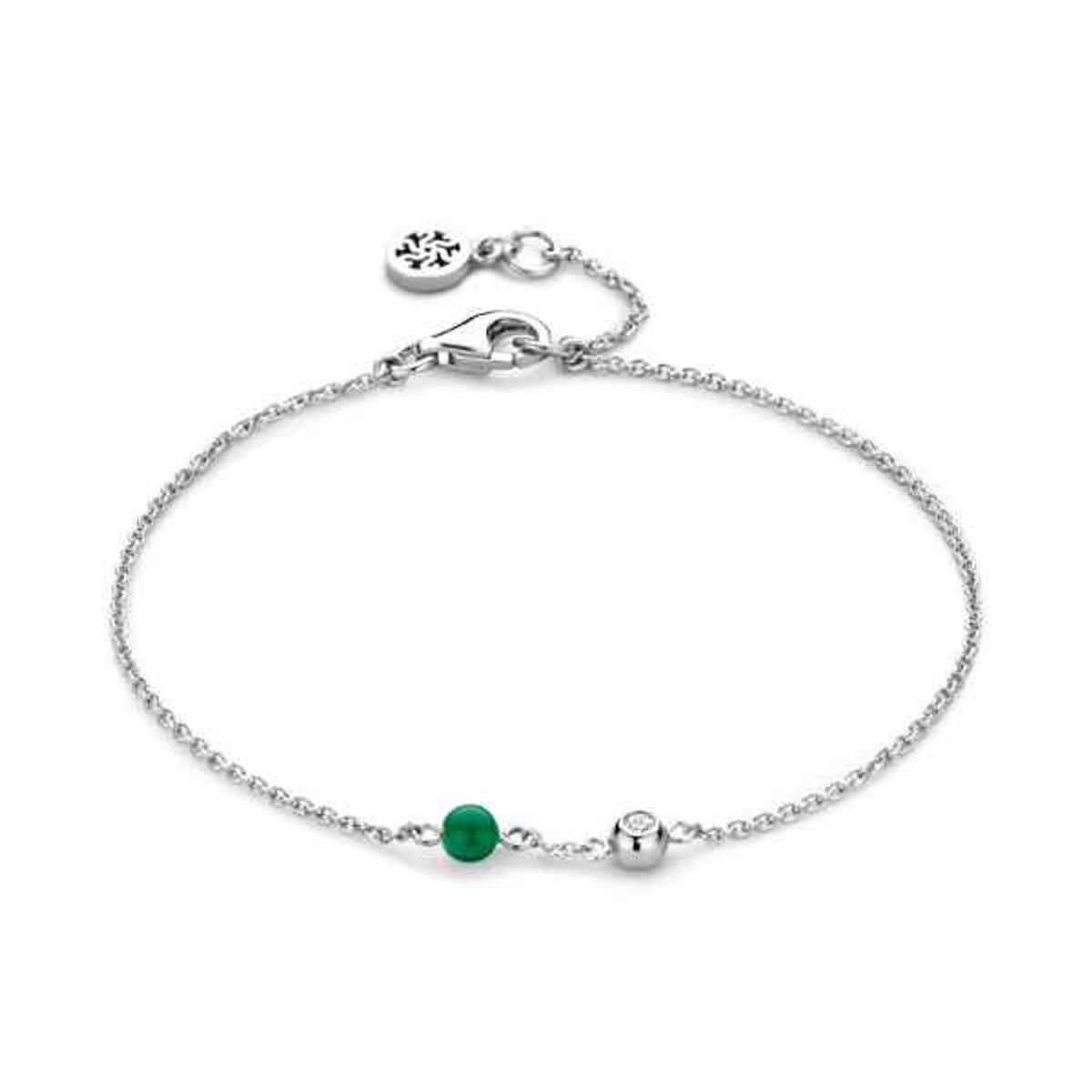 Lucky Bracelet Green Sterling Sølv Armbånd fra Spirit Icons