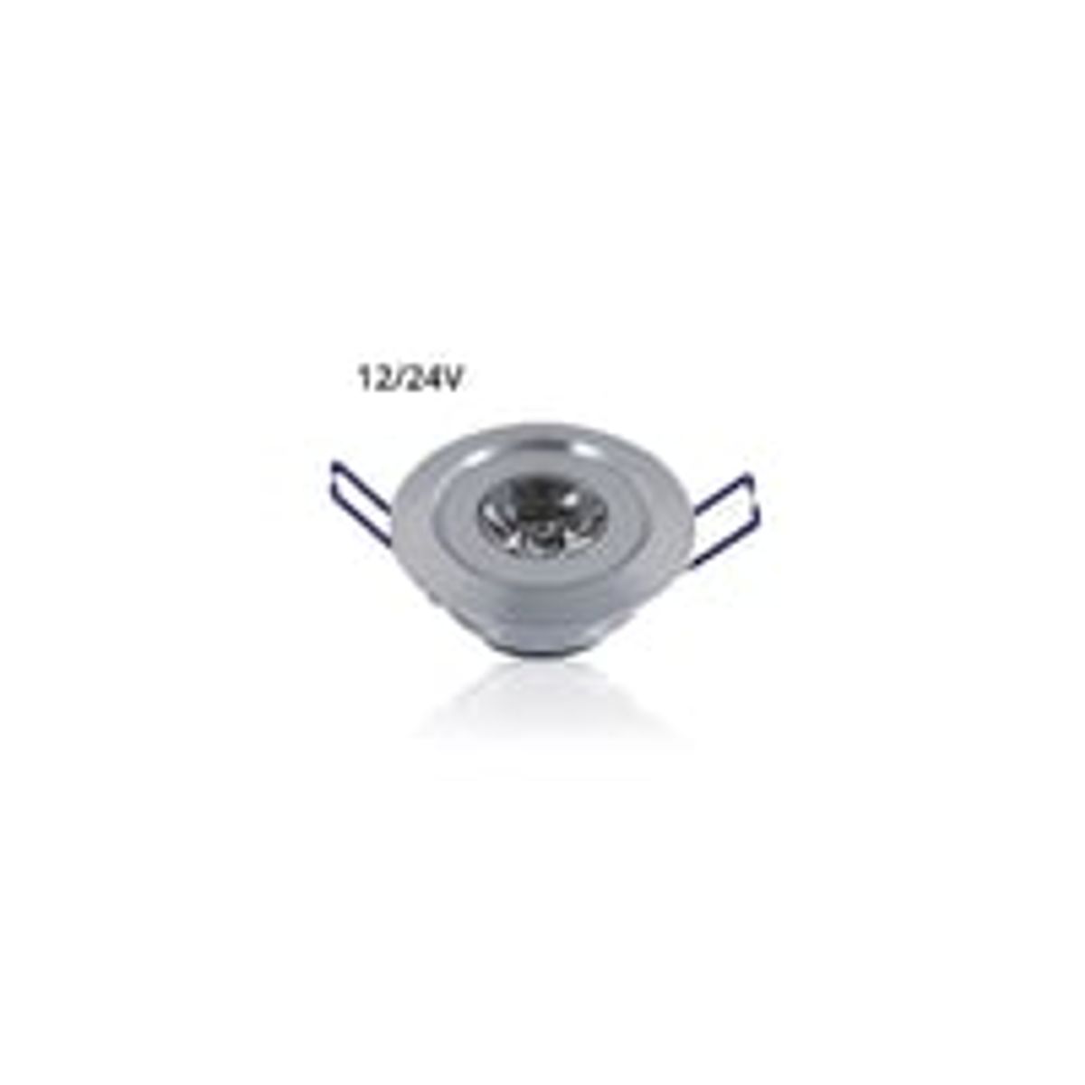 LEDlife Indbygningsspot, 1,5W, 4,2 cm hul, 5,2 cm ml, 2,2 cm hj, dmpbar, 12V/24V, erstatter 15W