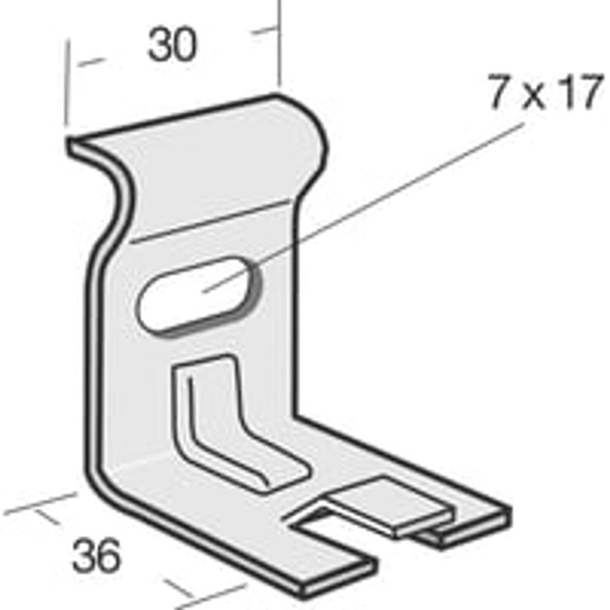 Legrand Konsol Cat-G, galvaniseret, til 50 mm gitterbakke