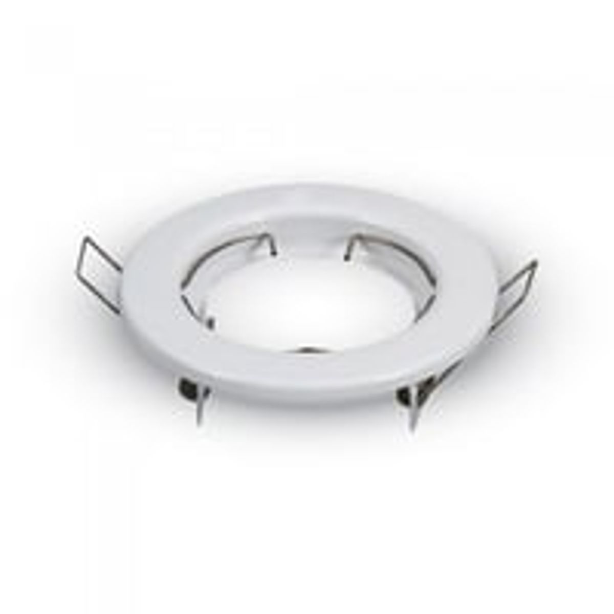 Downlight kit uden lyskilde - 6,5 cm hul, 8 cm ml, blank hvid, vlg MR16 eller GU10 fatning