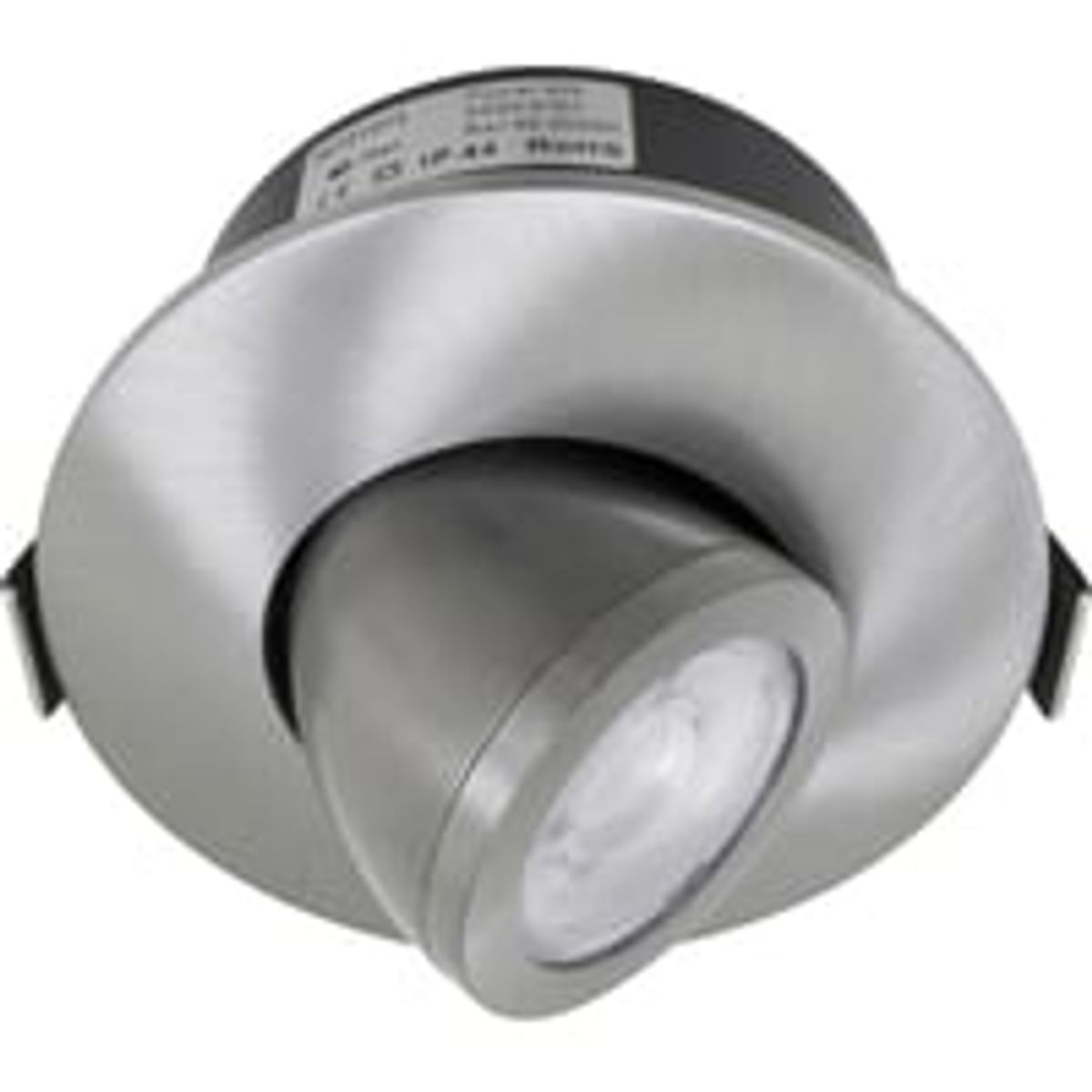 Nordtronic Low Profile Flexible G2 Large Tilt 75 - 3000K - 420lm - inkl. driver - Brstet alu / Indendrs