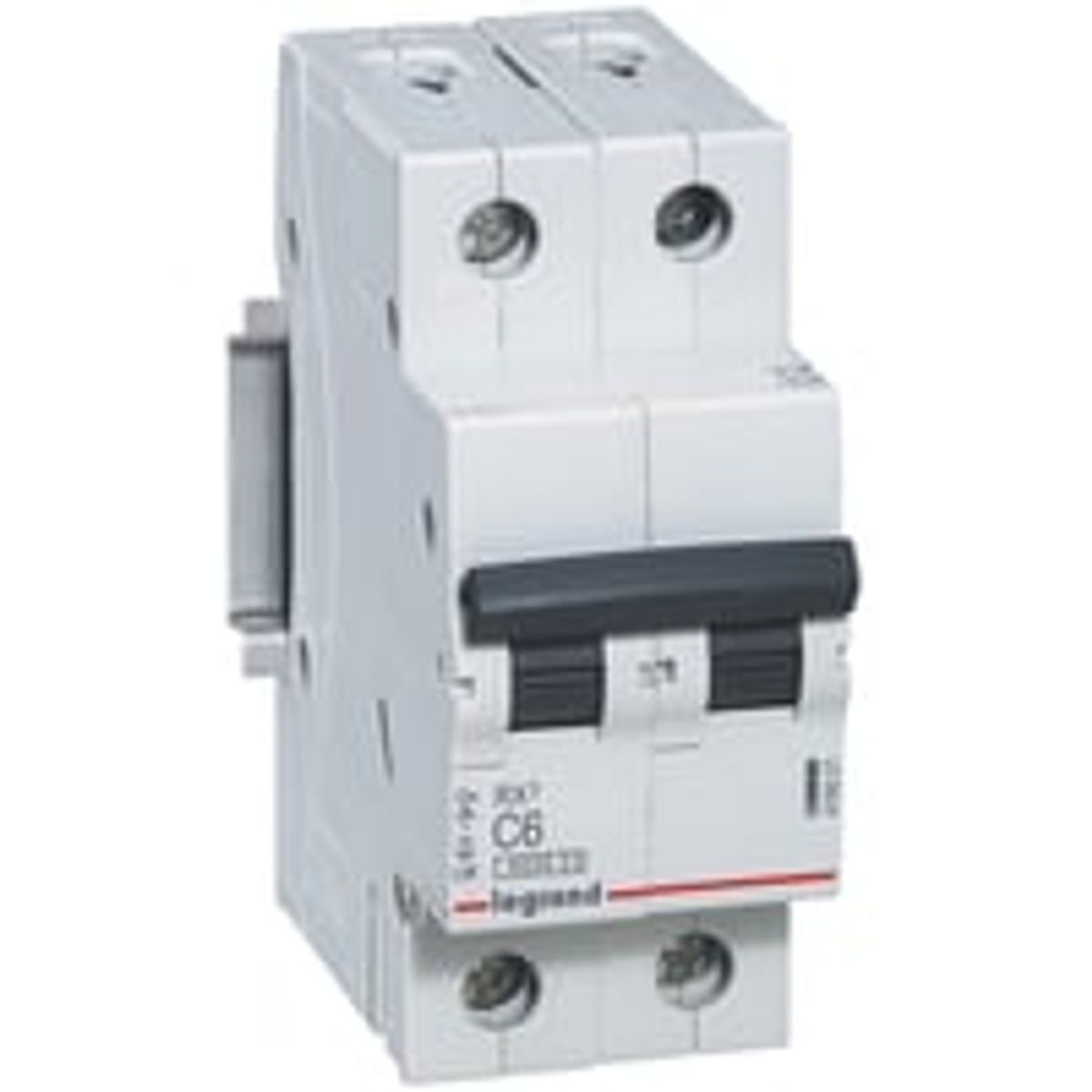 Legrand RX3 - Automatsikring, C 10A, 230/400Vac, 2P, 6kA, 2 modul