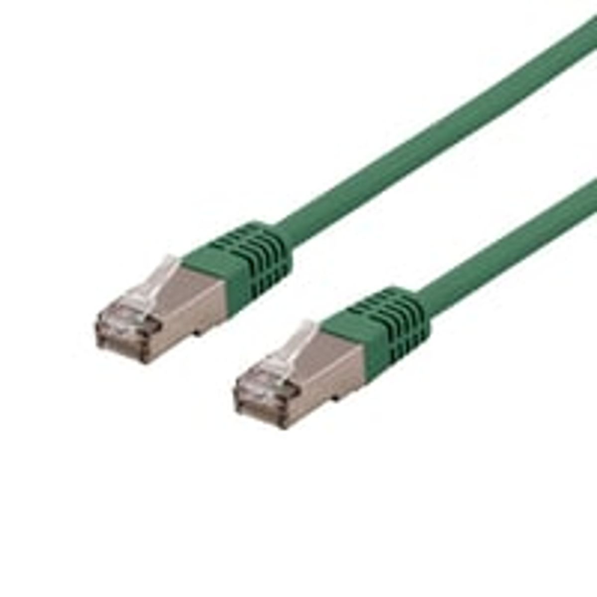 DELTACO U/STP Cat6a patchkabel, LSZH, 0,5 meter, grn