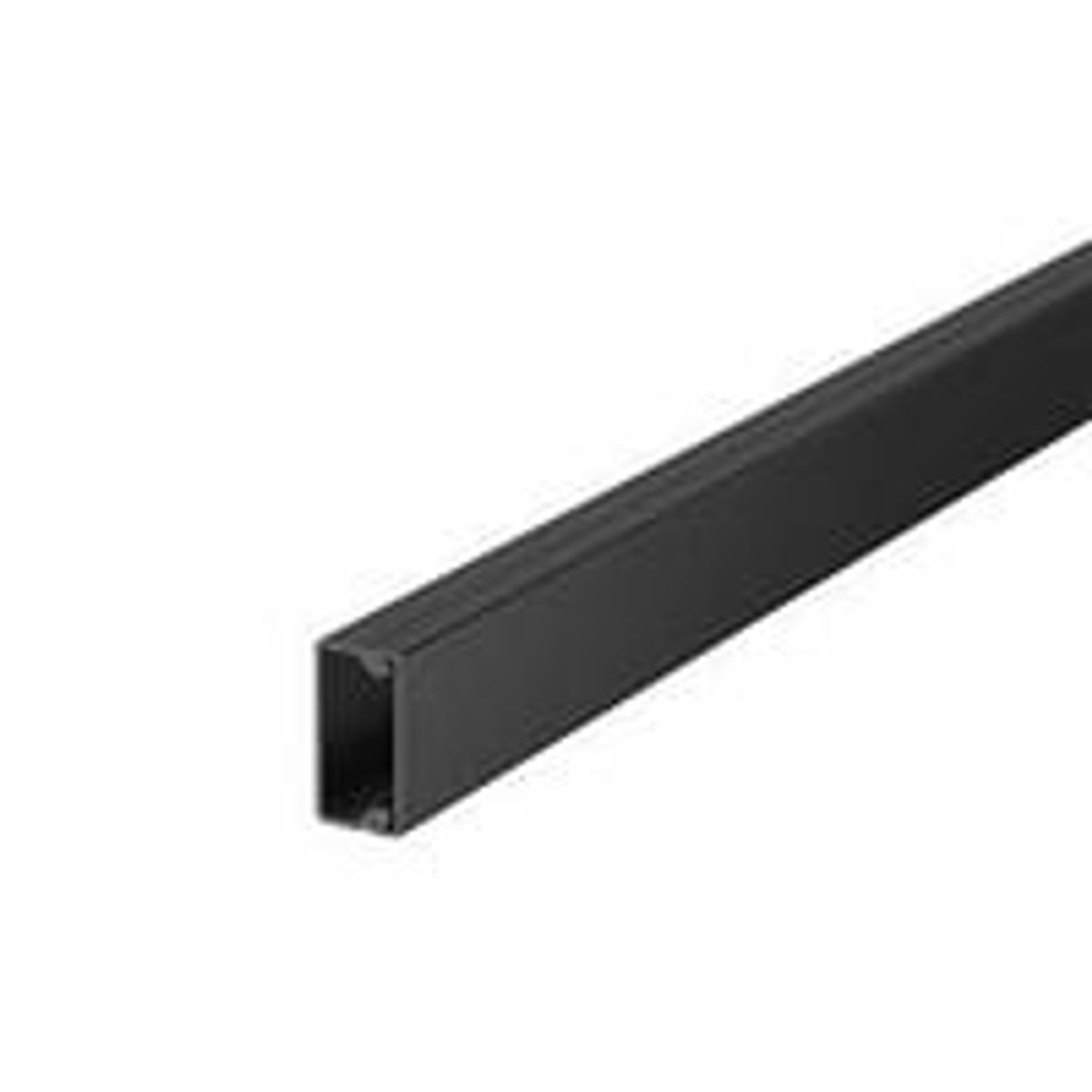 OBO Kabelkanal WDK - Kanalbund med lg, 10 x 20 mm, sort - 2 meter