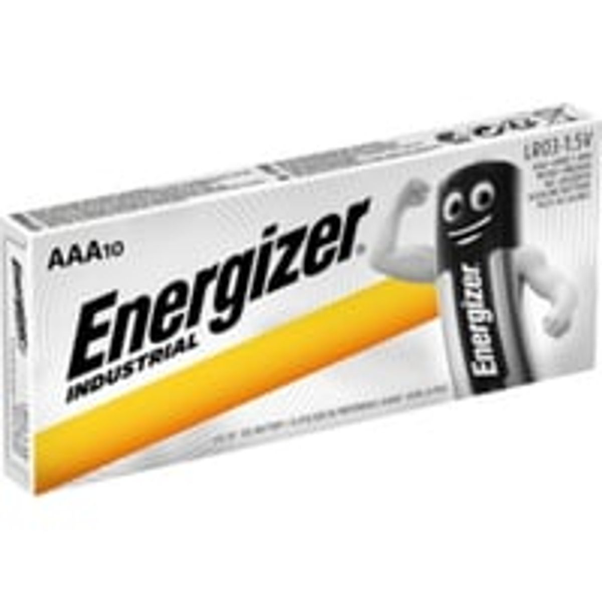 Energizer batteri, 1,5V AAA Industrial, pakke med 10 stk.