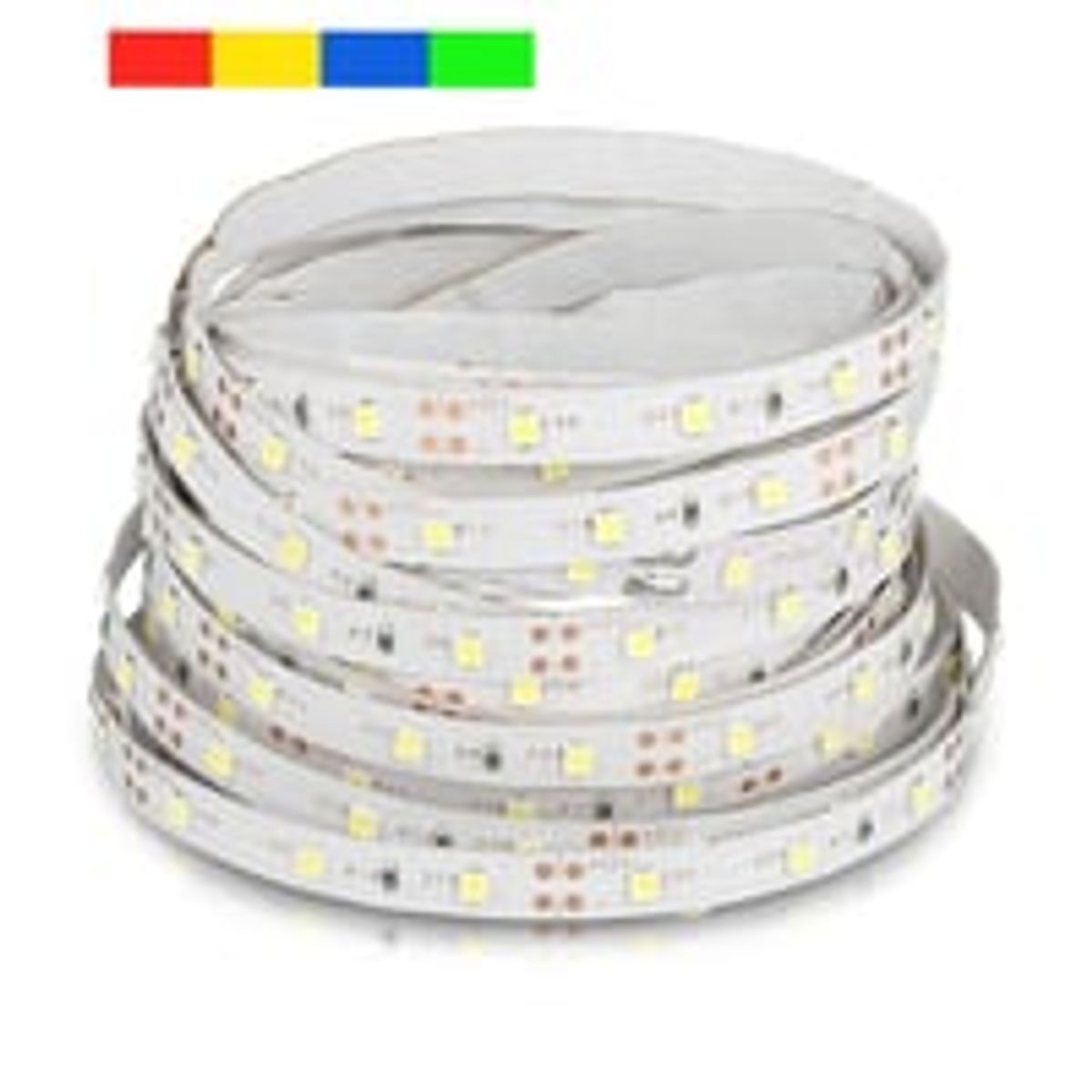 V-Tac LED strip, 3,6W/m, 5m, 60 LED pr. meter, farvet lys