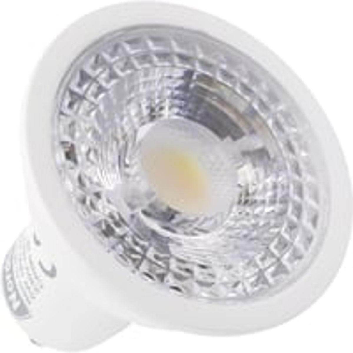 Nordtronic Long Life GU10 LED-pre, 5W, dim to Warm, 350lm, Ra/CRI>90, dmpbar, flickerfree, hvid