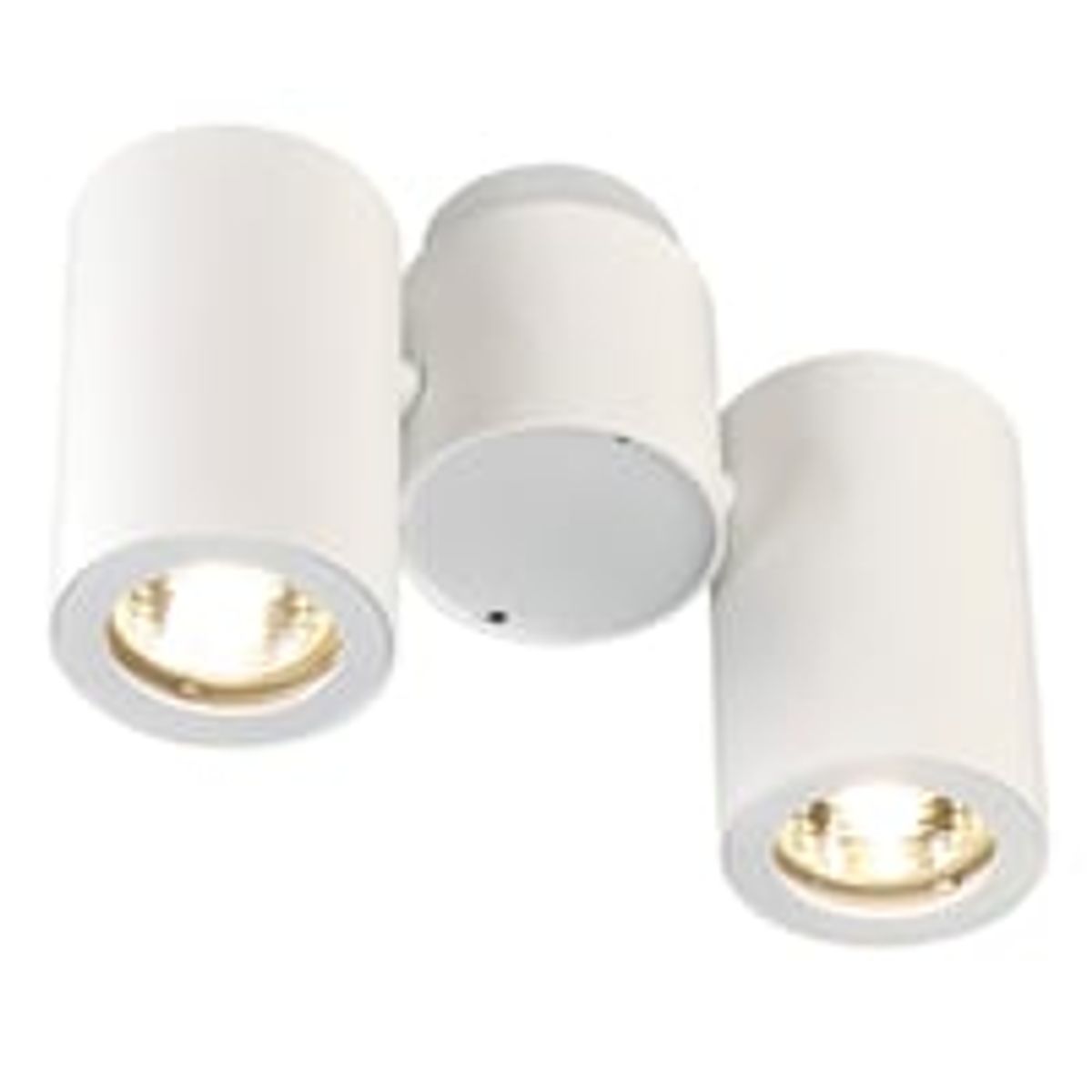 Enolo B Spot Double vg- og loftlampe, hvid, 2x GU10