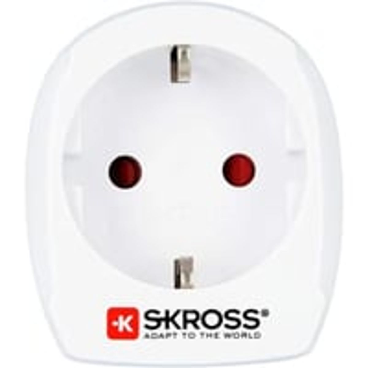 Skross Country Adapter, Europe til Danmark, hvid