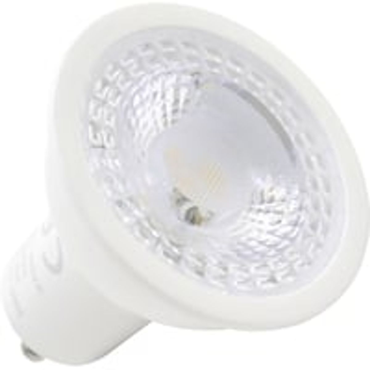 Nordtronic Long Life GU10 LED-pre, 5W, 3000K, 360lm, Ra/CRI>90, dmpbar, flickerfree, hvid