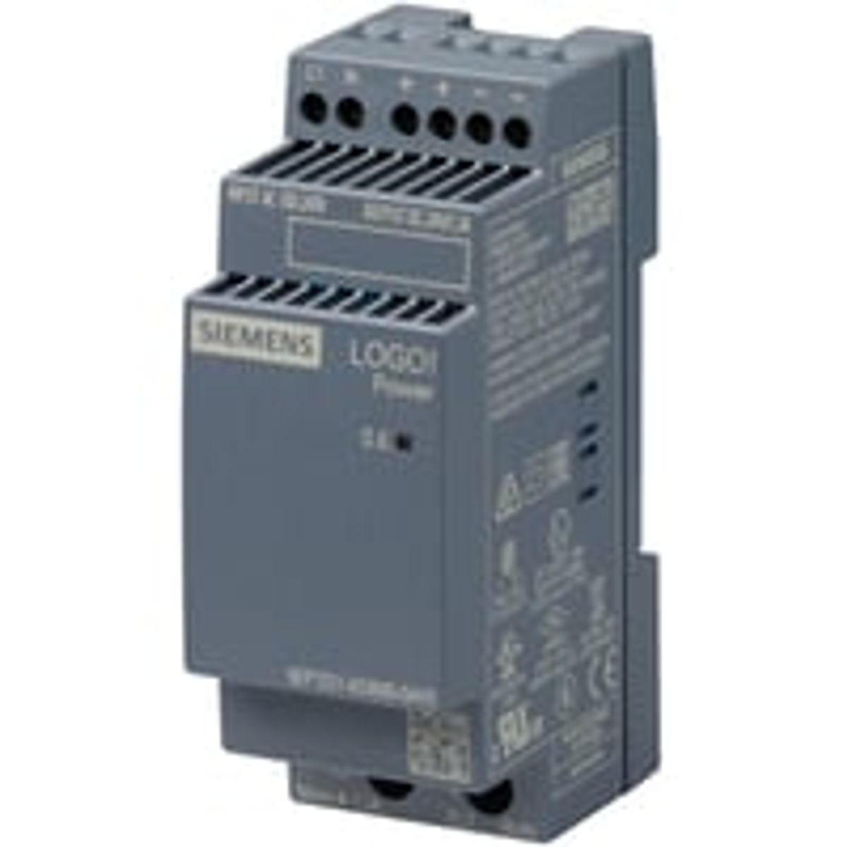 LOGO!Power (Gen 4.): Stabiliseret DIN-skinne strmforsyning, 100-240Vac ? 24-28Vdc / maks. 1,3A, 2 modul bred - Siemens