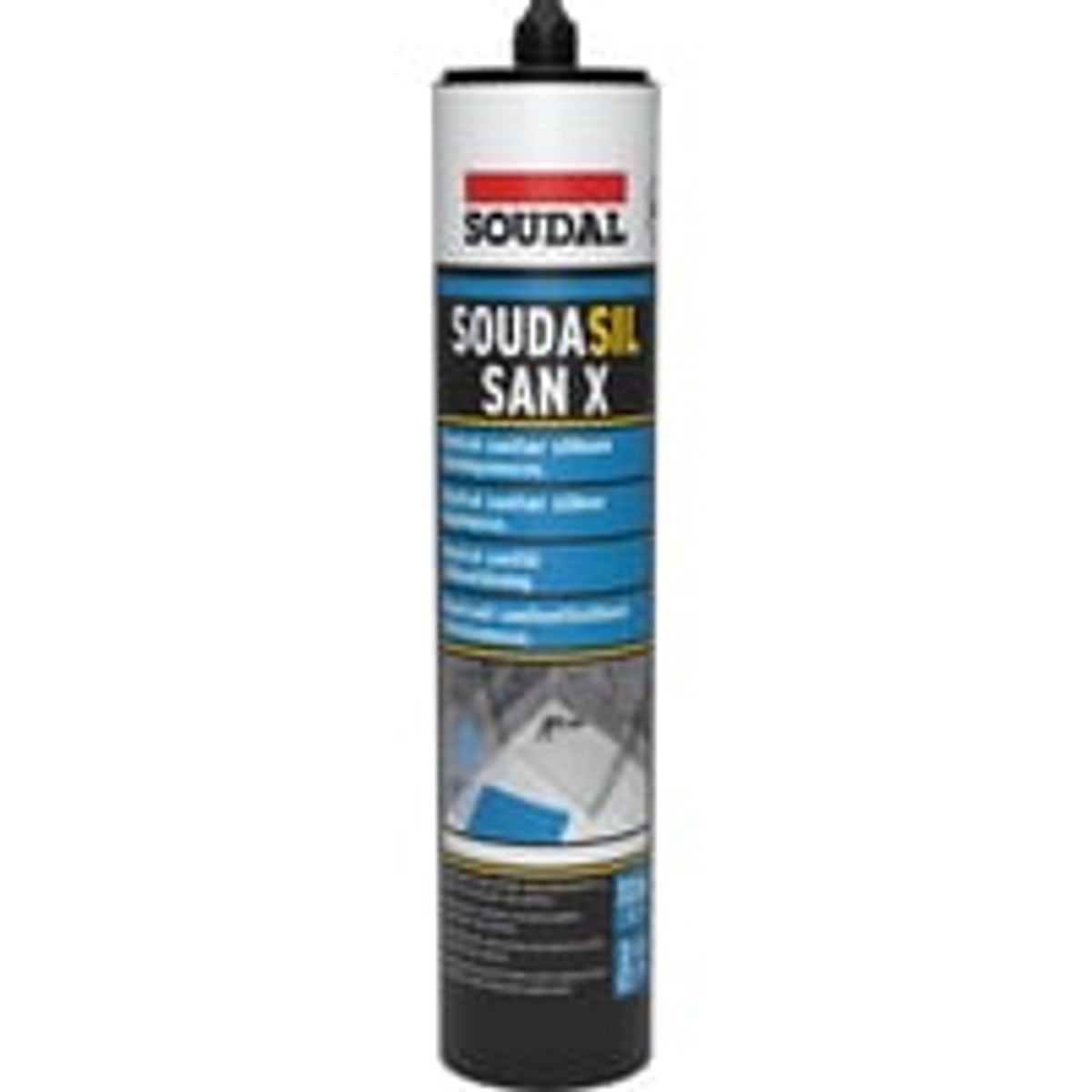 Sanitetssilikone fugemasse, 300 ml, transparent - Soudal