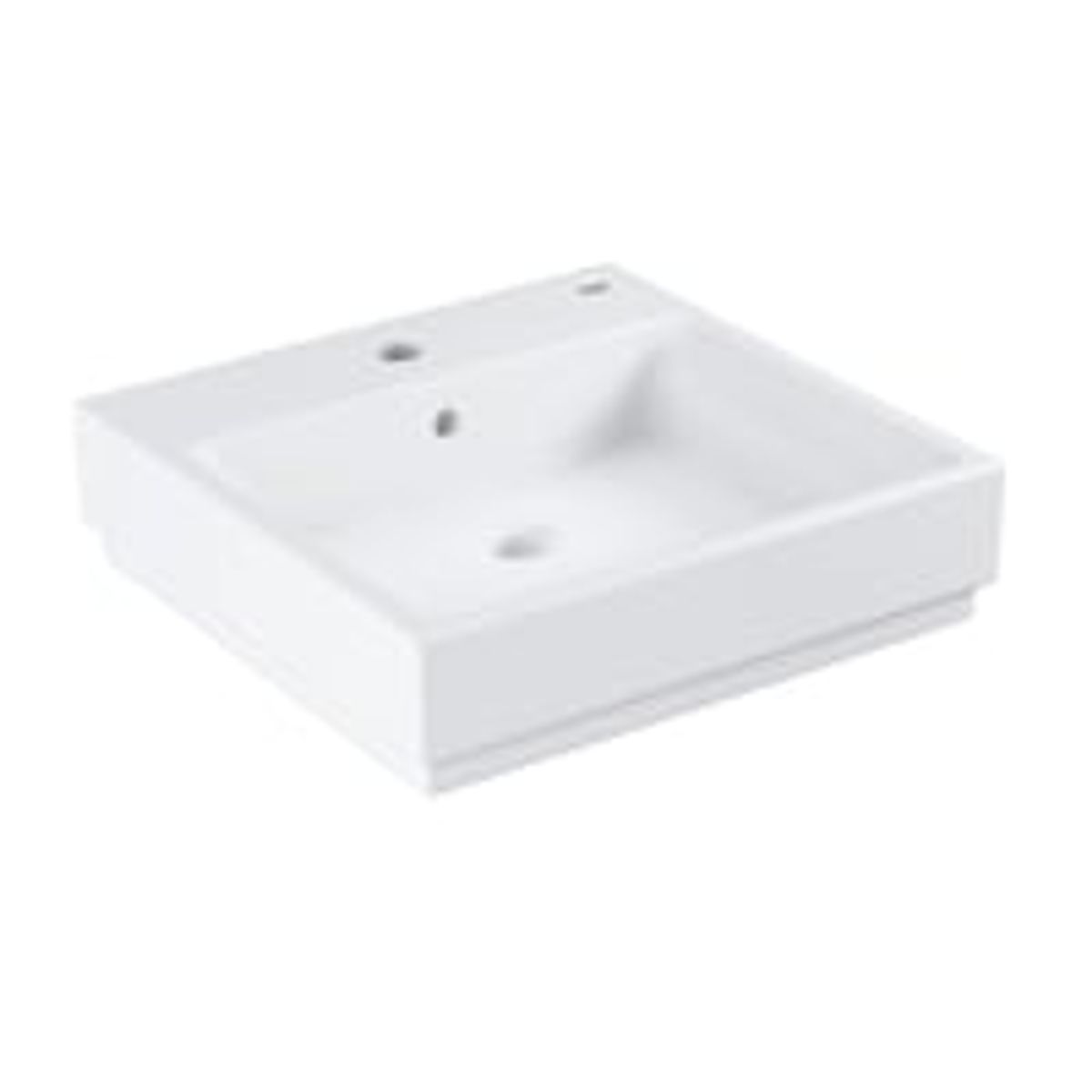 Grohe Cube Ceramic hndvask, 500 x 490 mm, med overlb og monteringsst