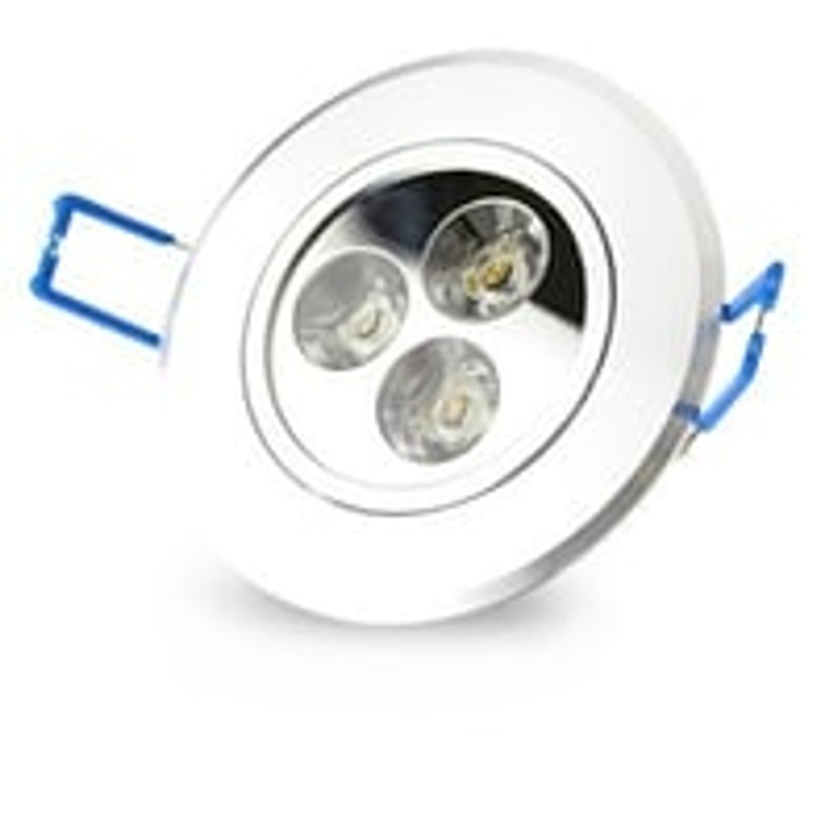 3W Indbygningsspot - 7-8 cm hul, 8,4 cm ml, 4 cm hj, dmpbar, 12V/24V, erstatter 40W, 250lm, RA80