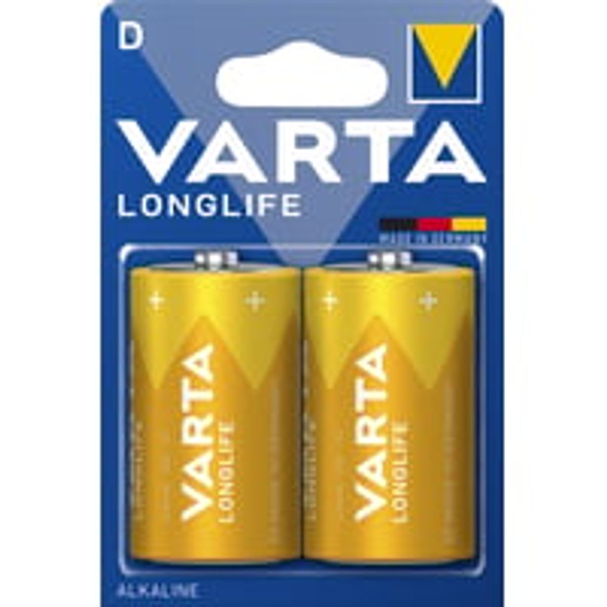 Varta Batteri Longlife D, 2 stk