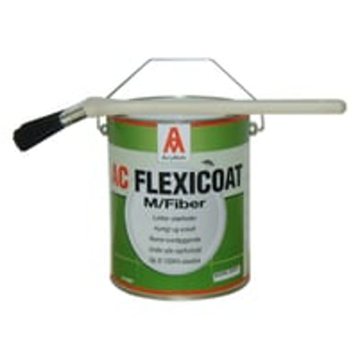 Flexicoat vandttning med fiber, 5 l, mrkegr (satin glans) - Acrymatic - 5 liter