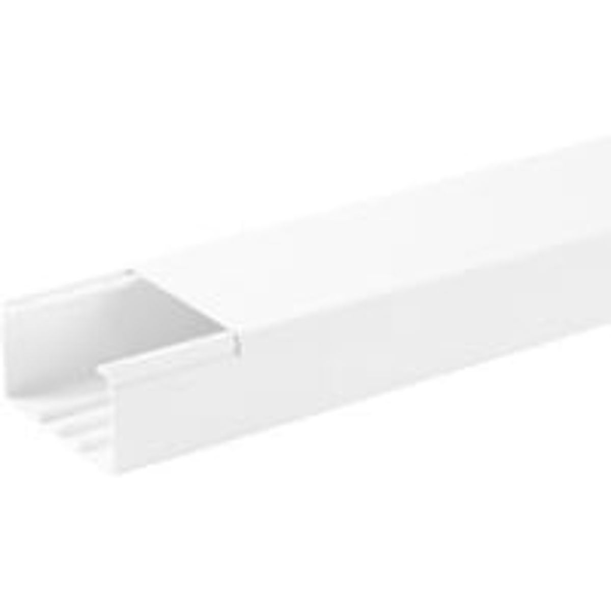 OBO Kabelkanal WDK - Kanalbund med lg, 60 x 60 mm (WDK60060), renhvid - 2 meter