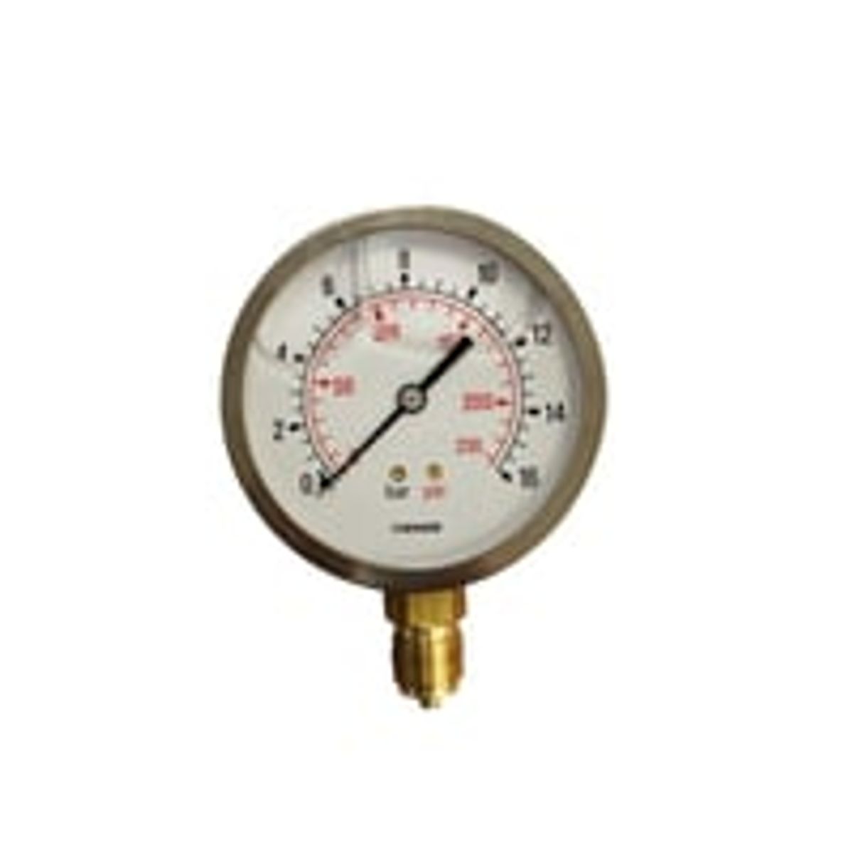 Manometer, 100mm, 16kg, 1/2'', 100mm, glycf