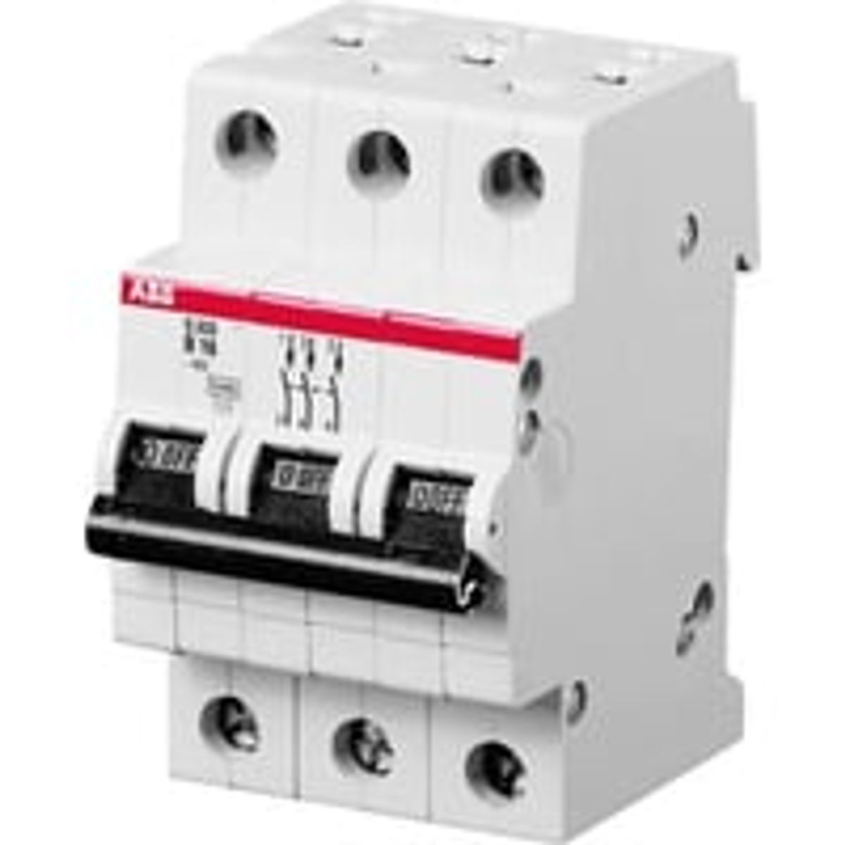 ABB S200 - Automatsikring, C 16A, 230/400Vac, 3P, 6kA, 3 modul