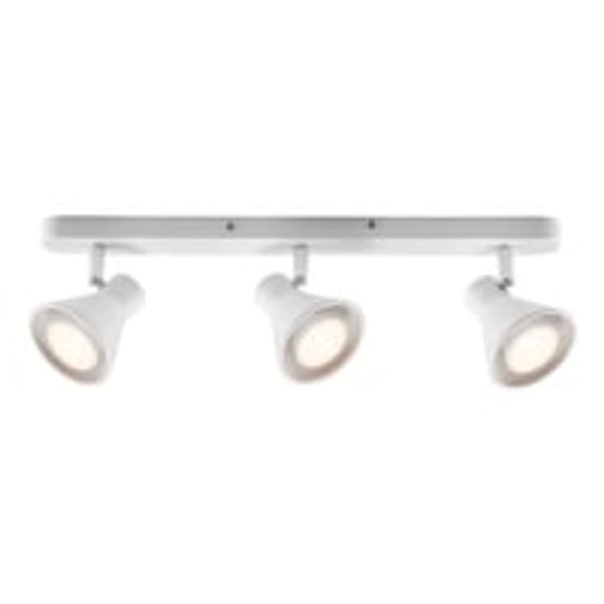 Eik 3-spot spotlampe til loft, GU10, hvid, 45 cm, 15 cm fremspring - Nordlux