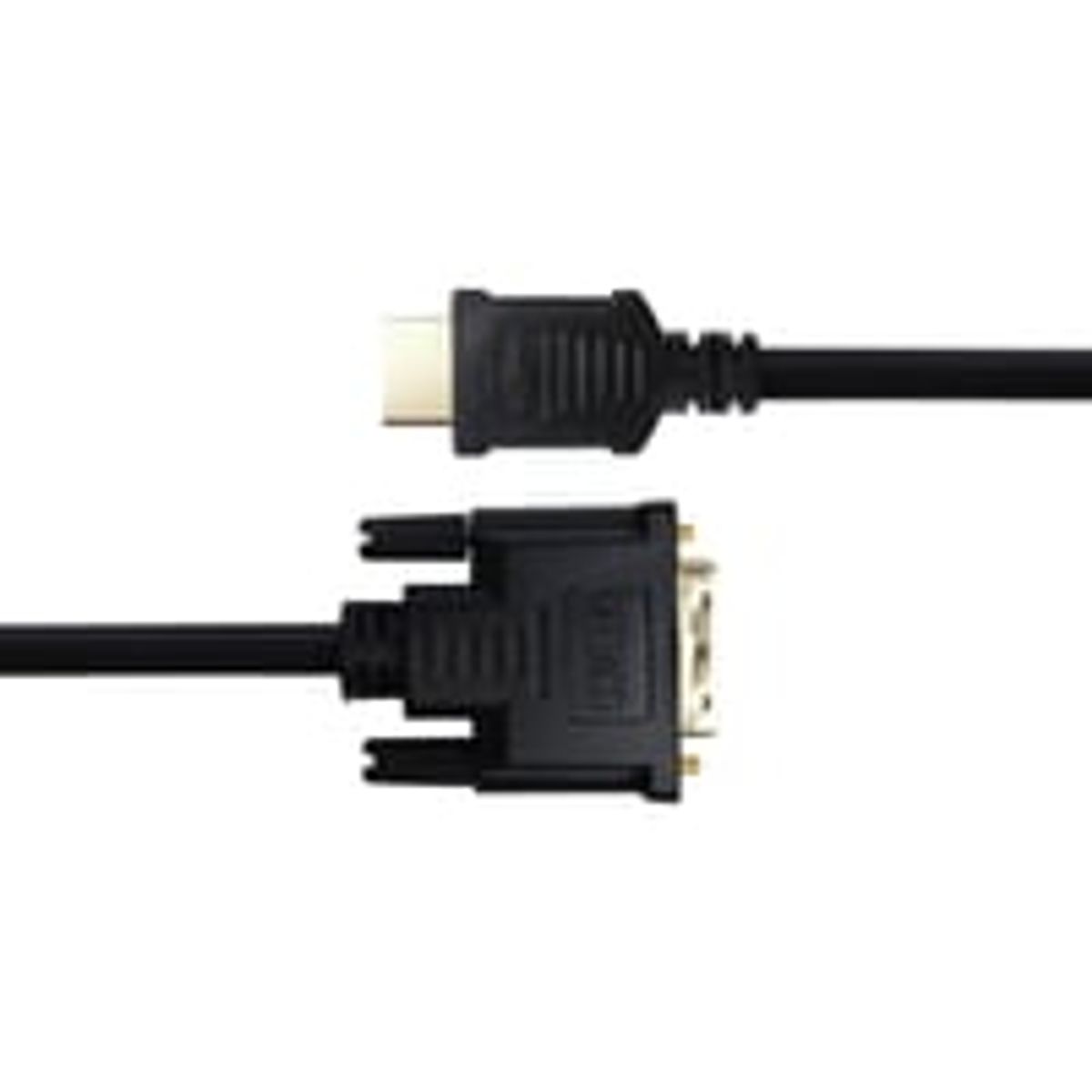 HDMI til DVI kabel, DVI-D Single Link, 3 m, sort - Deltaco