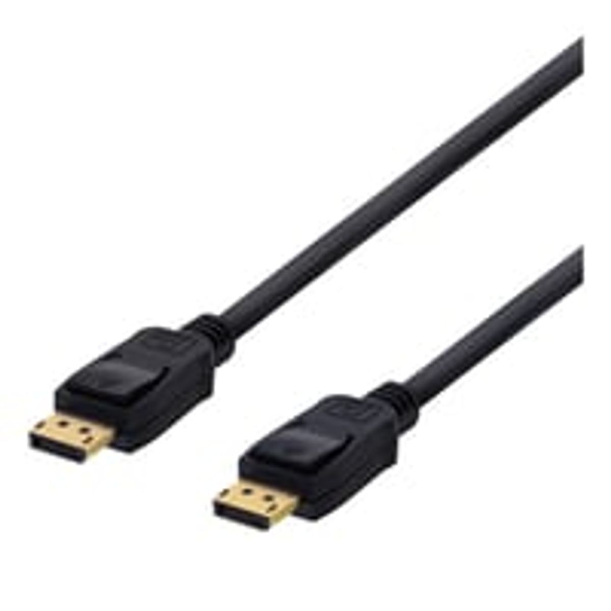 DELTACO DisplayPort kabel, 5m, 4K UHD, DP 1.2, sort