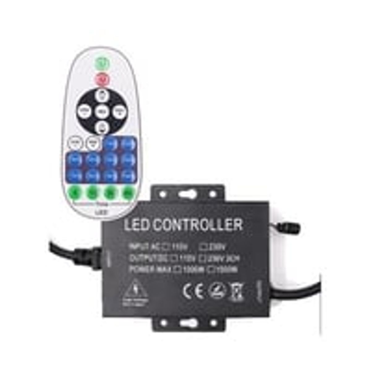 RF trdls timer+dmper med fjernbetjening - Inkl. endeprop, til 230V 8x16 Neonflex