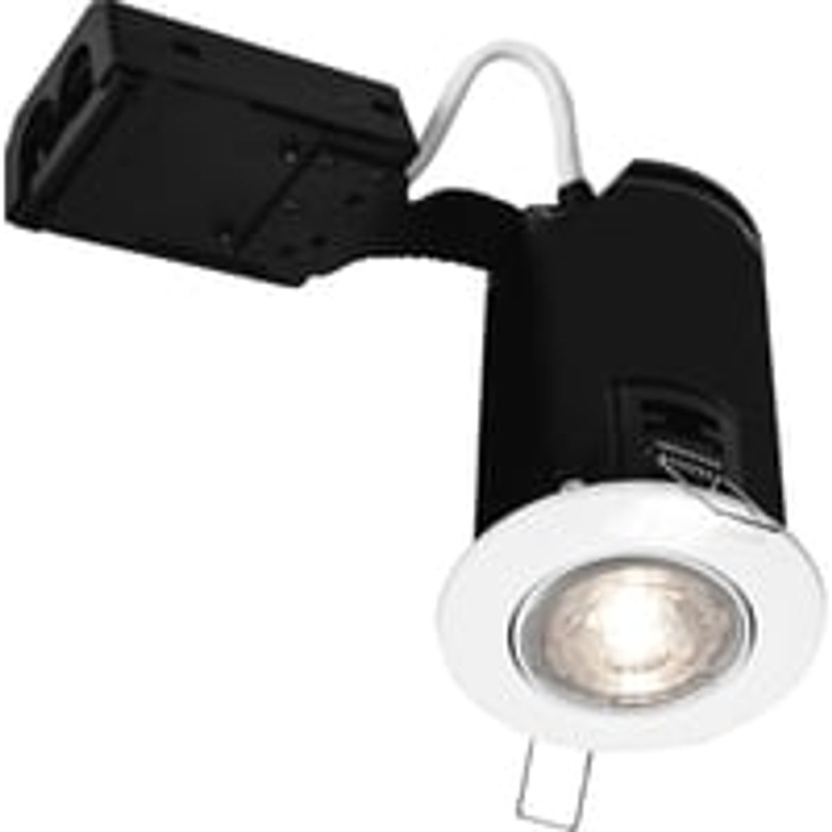 Rosetta indbygningsspot 230V LED (rund) nordtronic Value, 3000K, 400lm, CRI>90, 50.000 timer, dmpbar, brstet aluminium - Nordtronic