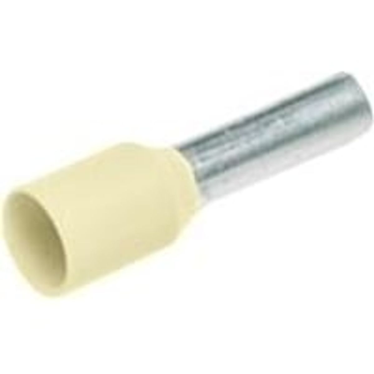 Elpress - Isoleret terminalrr, 10 mm / 18,0 mm, elfenben (farvekode Weidmller) - 100 stk