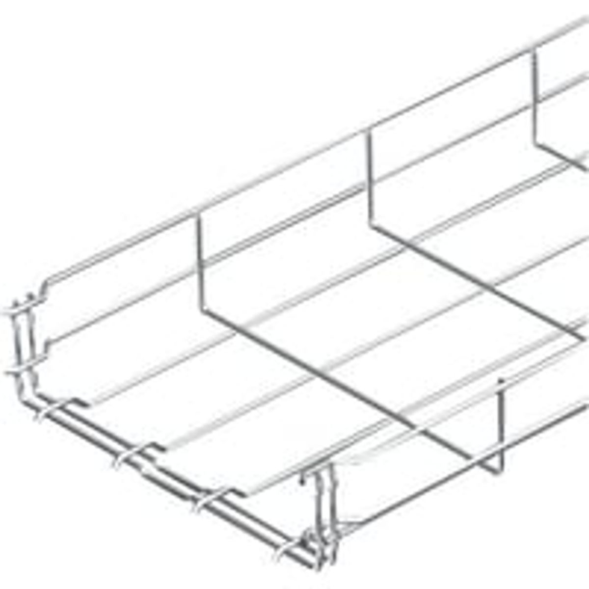 Gitterbakke Magic H x B = 55x50 mm elektrogalvaniseret stl - 3 meter