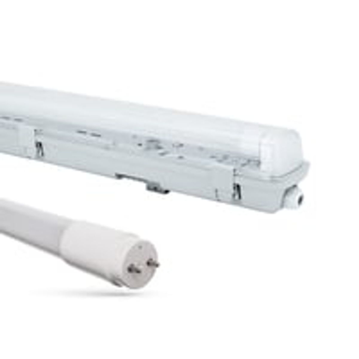 Limea H LED armatur med 24W T8 LED rr, 150cm, IP65 vandtt - SpectrumLED