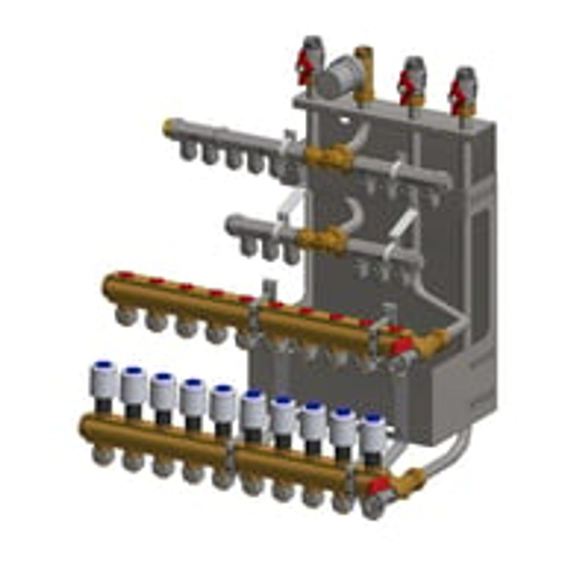 Fordelerunit Slimline 6, gr - Metro Therm