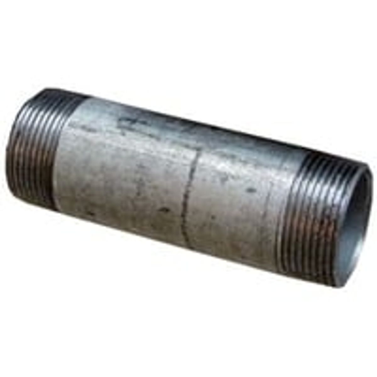 Galvaniseret nippelrr, ?" x ?", 90 mm lang