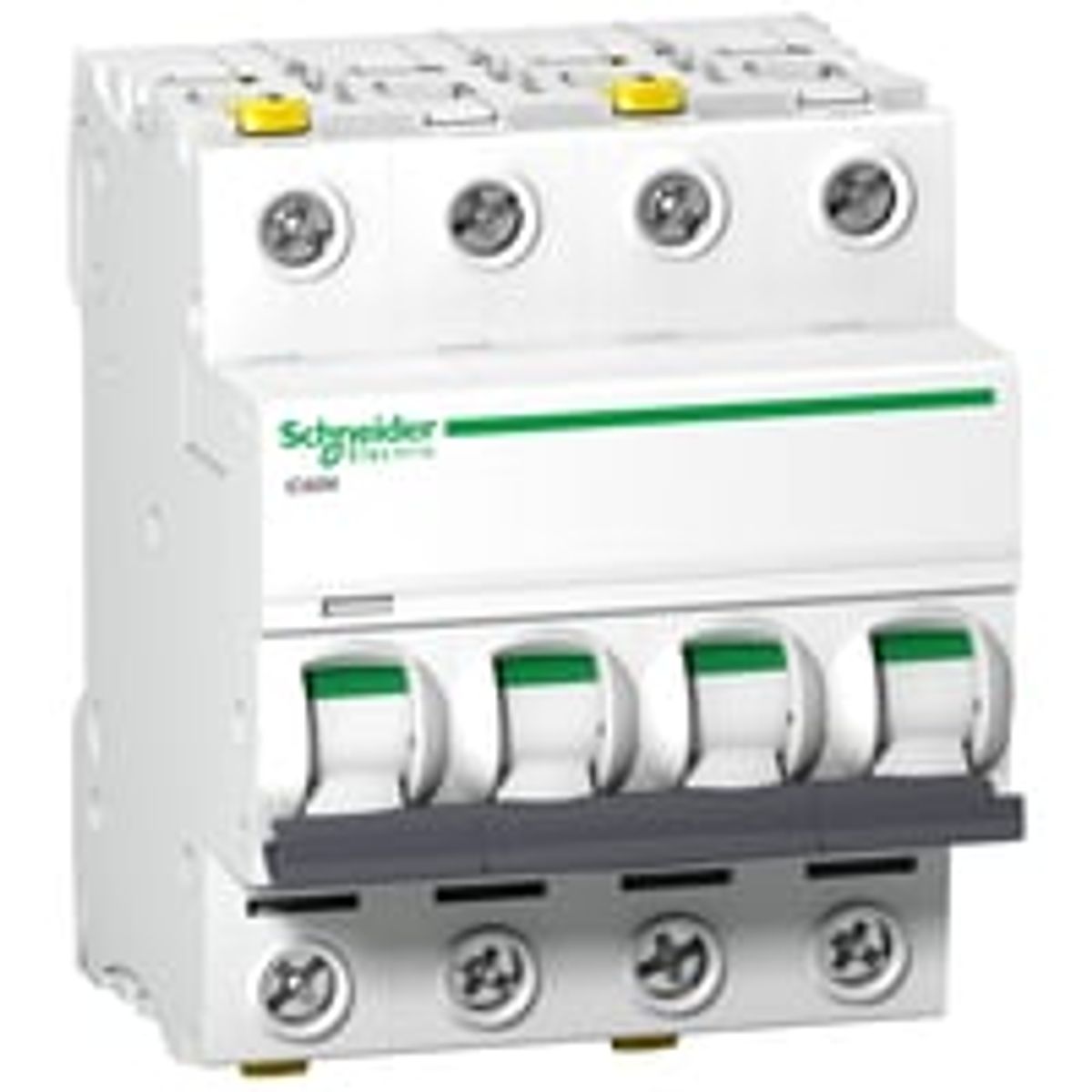 Acti9 Schneider Electric IC60N - Automatsikring, 4P, 13A, C-karakteristik, 6kA, 54 mm