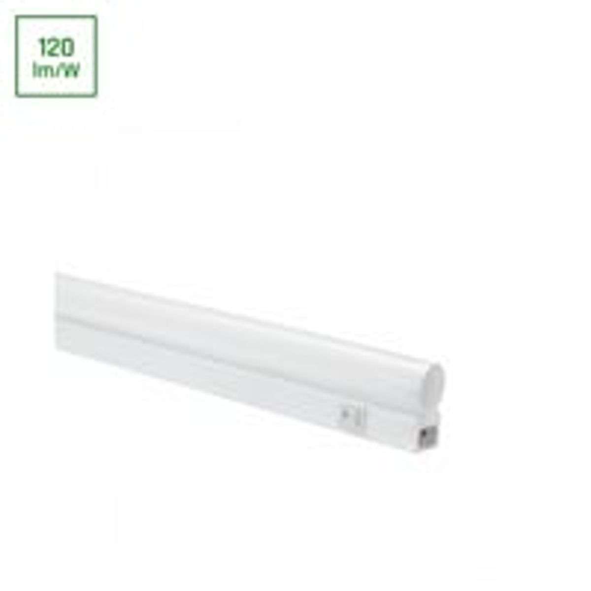 Skabskontakt T5 LED, 7W - 600mm, varm hvid, 230V, 120, IP20, hvid, til/fra - SpectrumLED