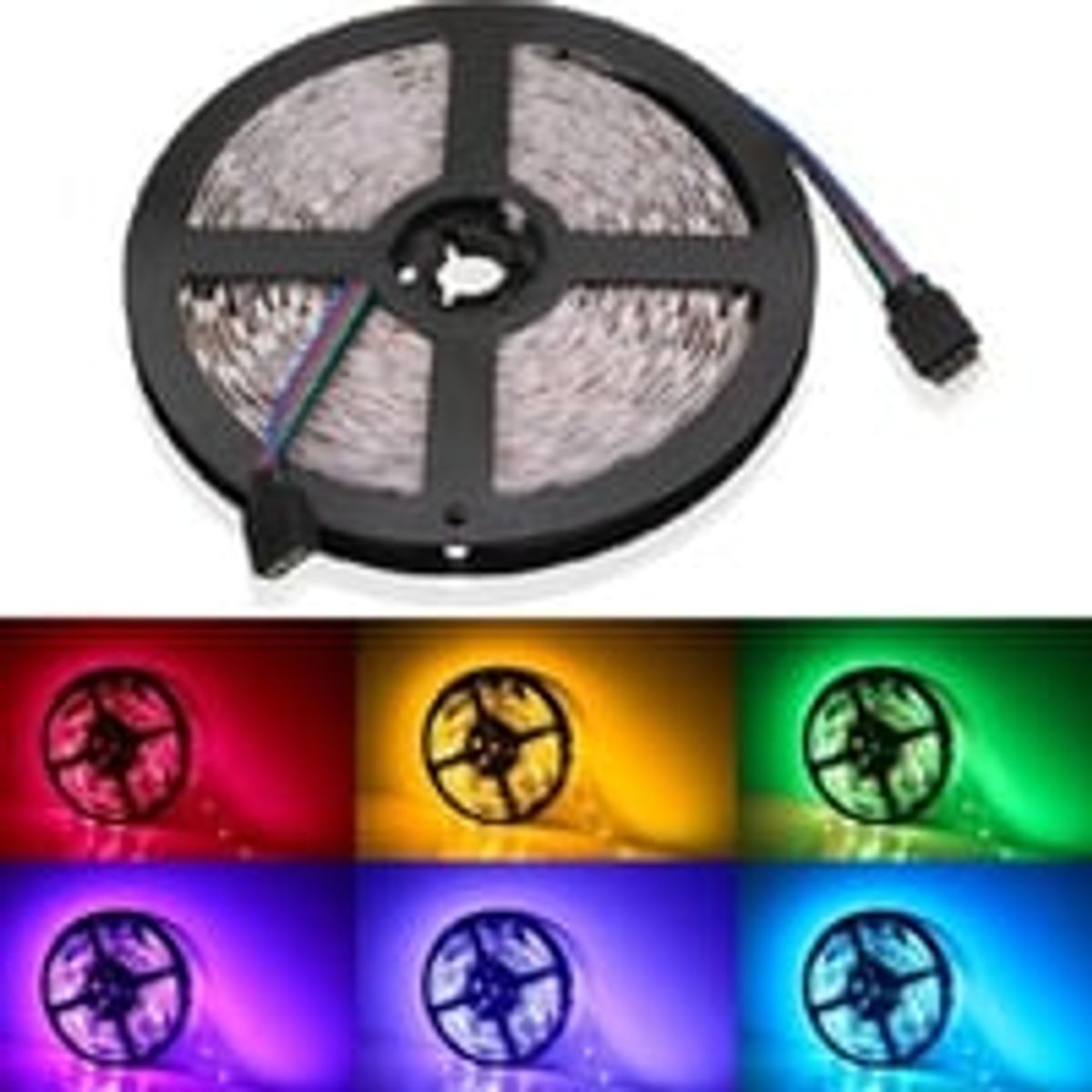 V-Tac RGB 24V LED-strip - 5 meter, 24W - 30 LED og 400lm pr. meter