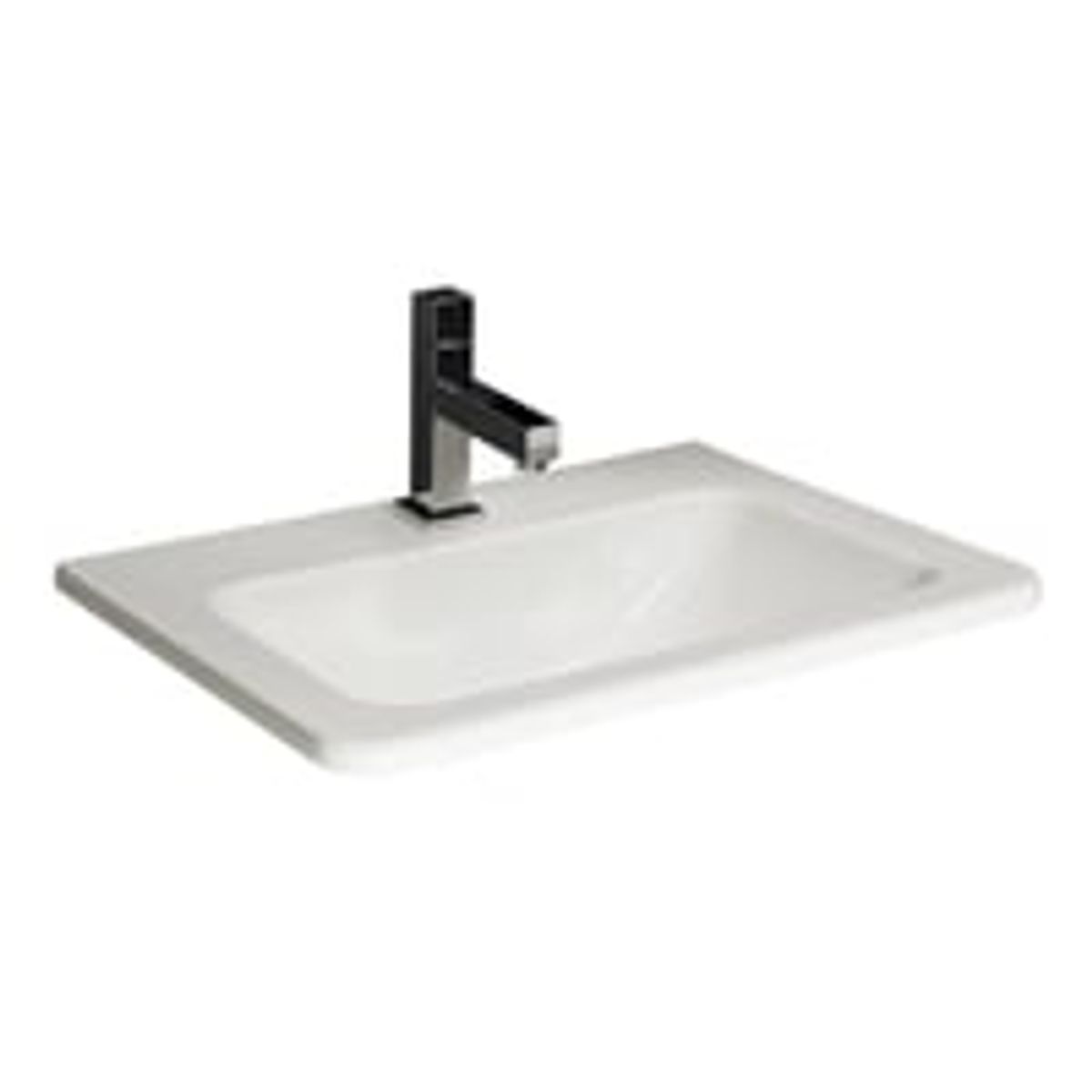 Laufen Jika Cubito hndvask, 550 x 410 mm, til nedfldning, med hanehul - Hvid porceln