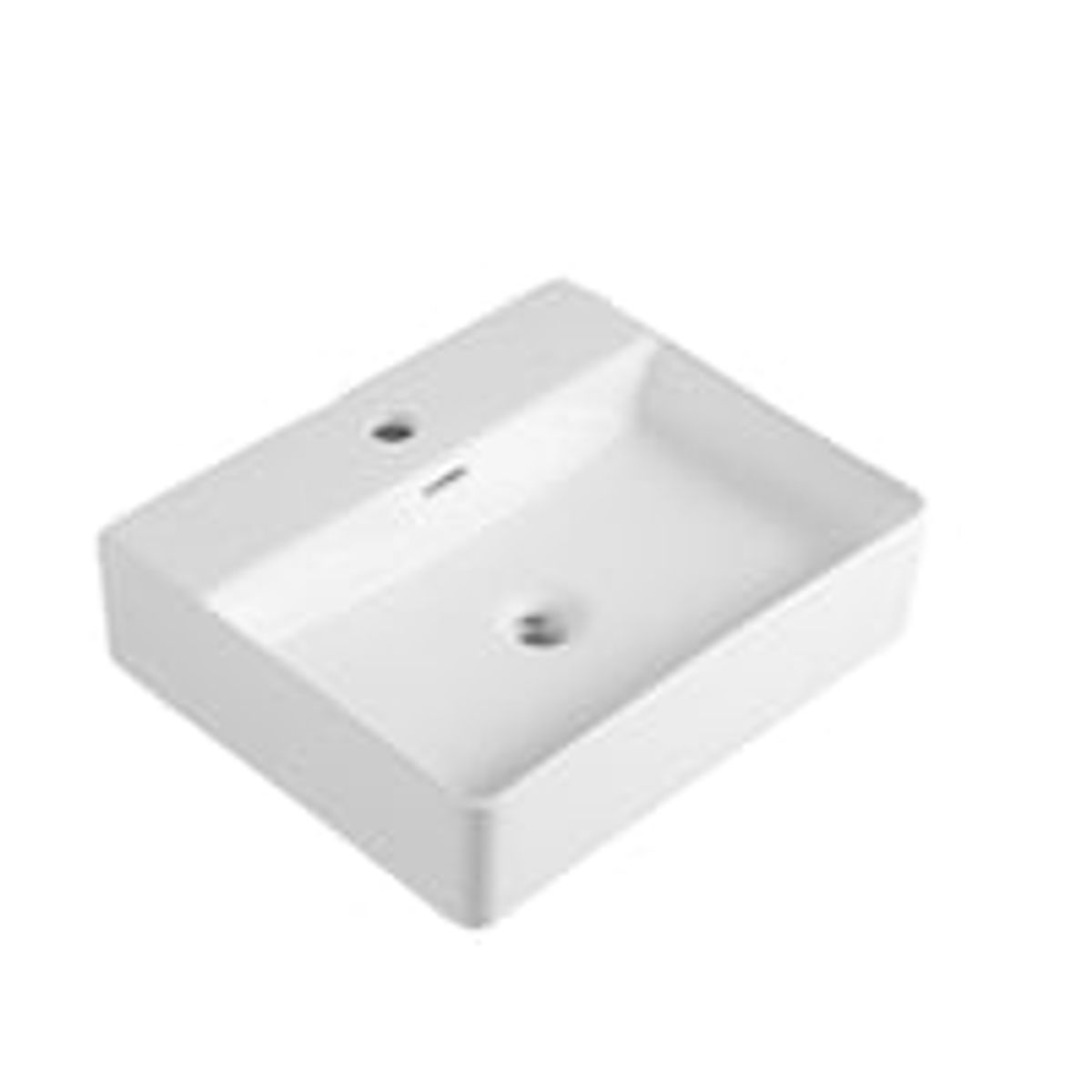 Lavabo Boxo 500 porcelnshndvask med hanehul, hvid