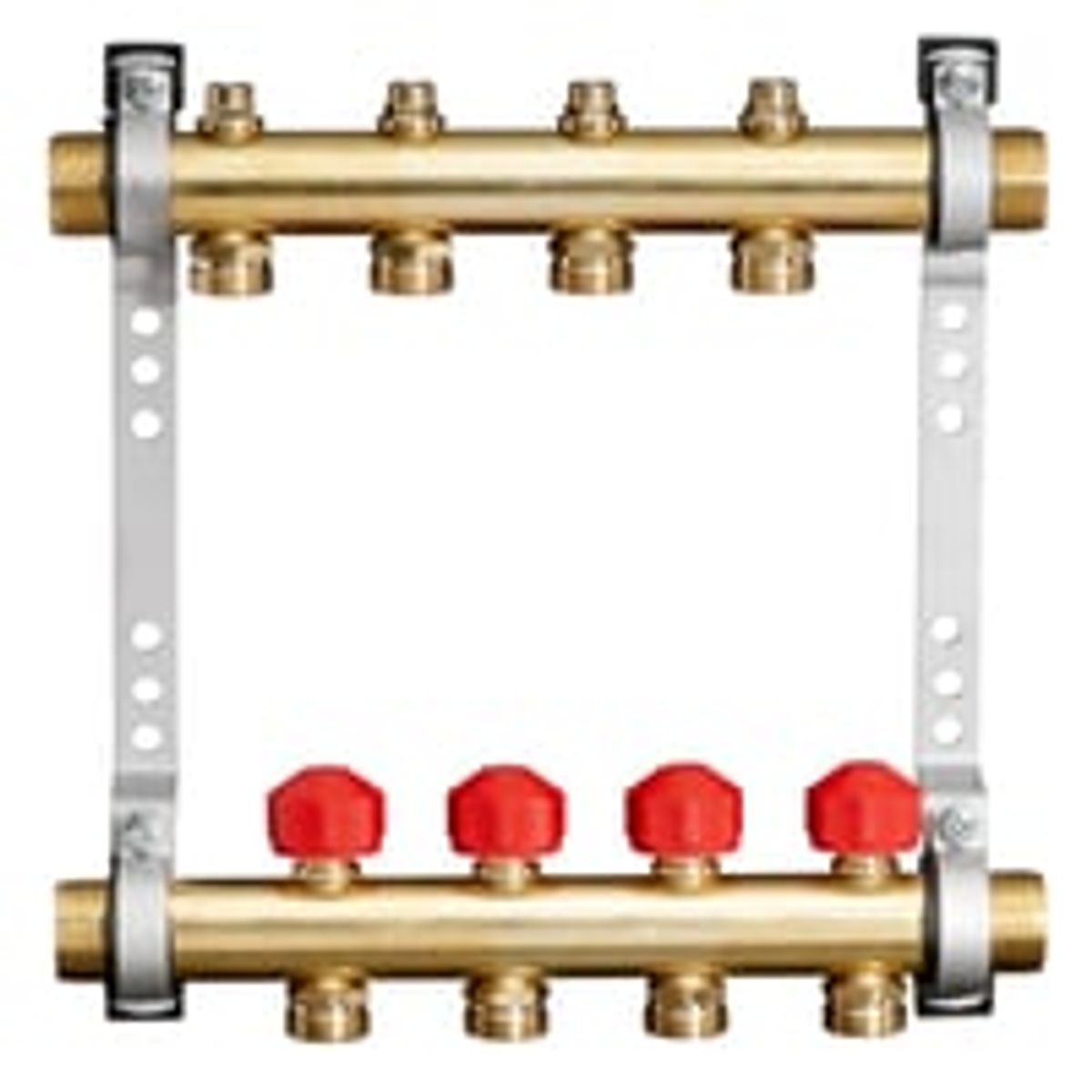 Roth - Manifold 9 + 9 afgange, uden flowmeter p fremlb, til 20-18-16-15 mm pex-rr