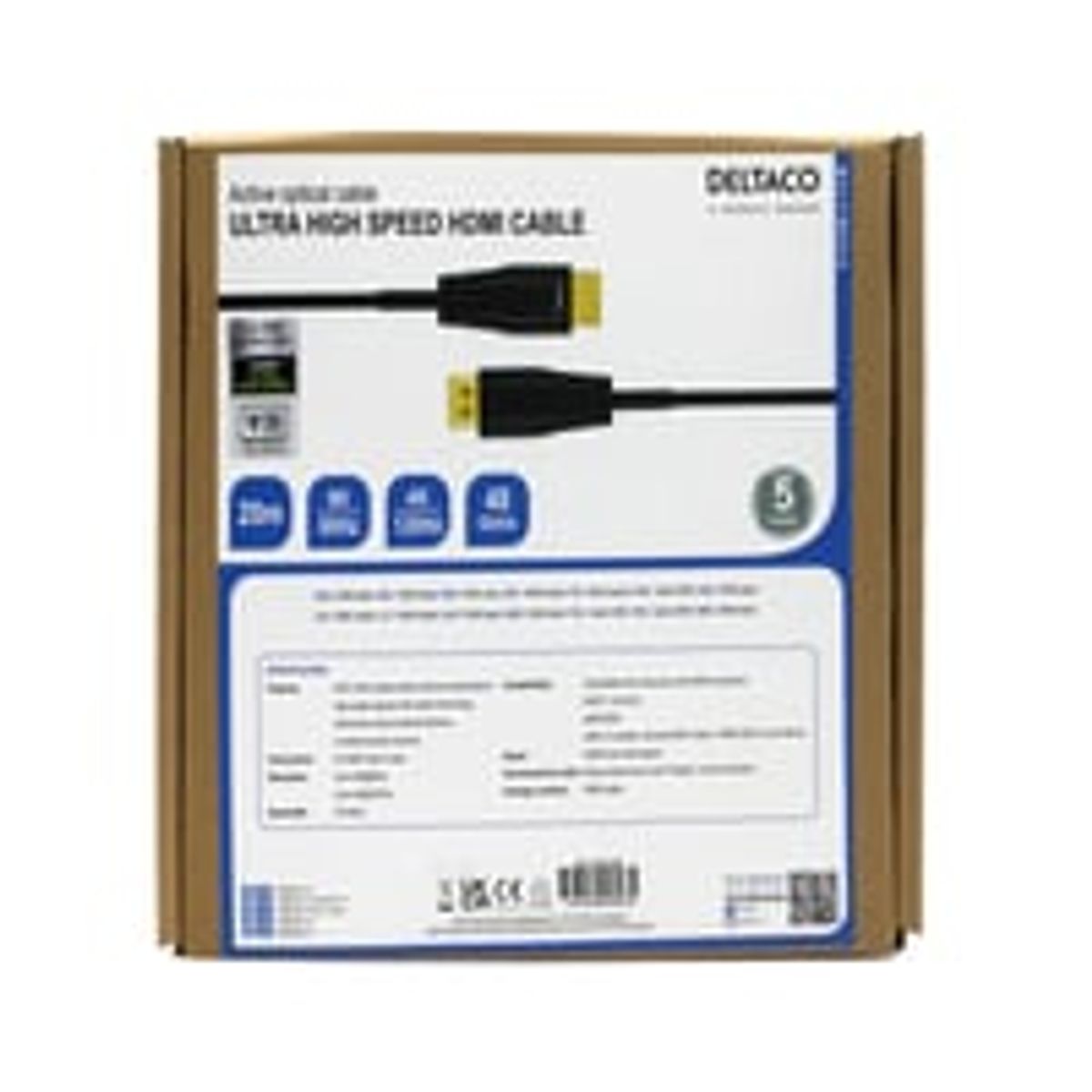 ULTRA High Speed HDMI-cable, 48Gbps, 20m, black, AOC