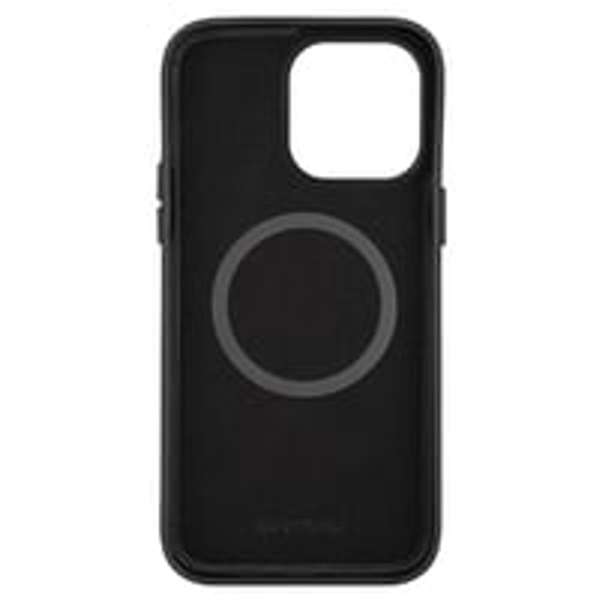 iPhone 14 Pro Max Leather Mag back cover,Blk.