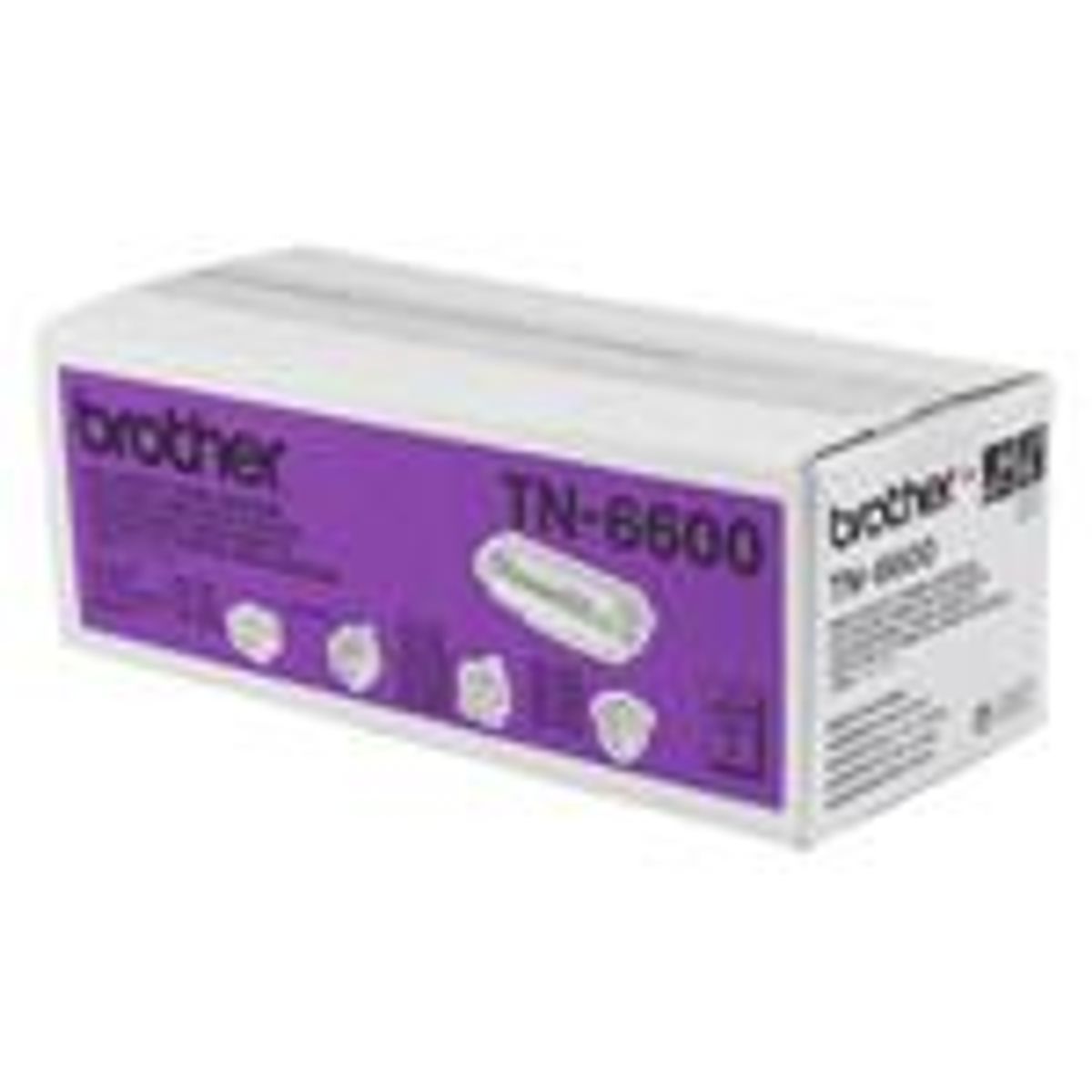 Brother TN6600 Sort Lasertoner Original