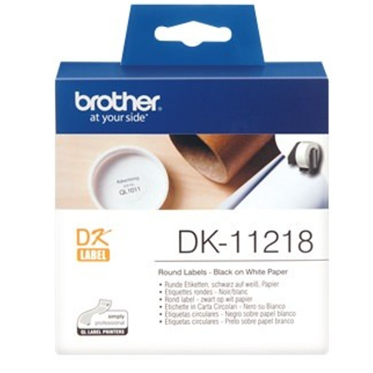 Brother DK11218 Runde labels 24ø