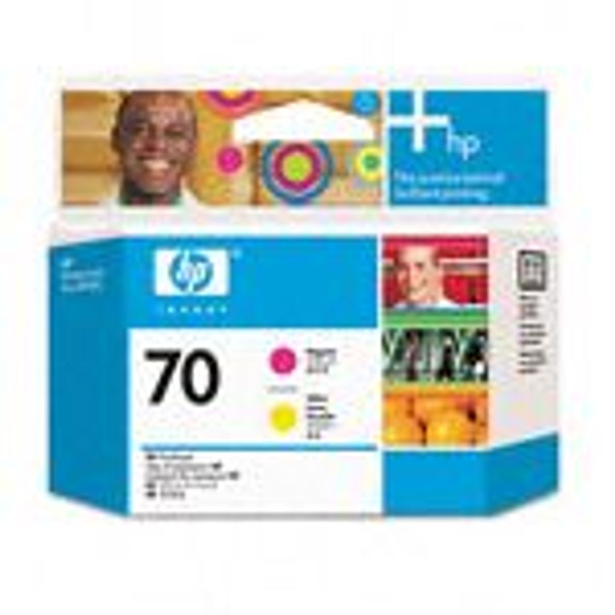 HP 70 Magenta & Gul Printhead Original