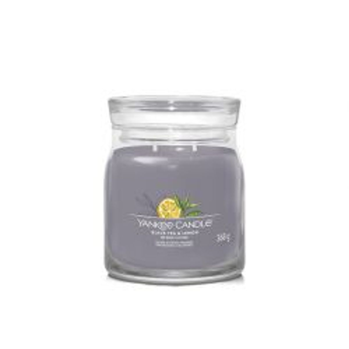 Yankee Candle Yc Signature - Medium - Black Tea & Lemon - Duftlys