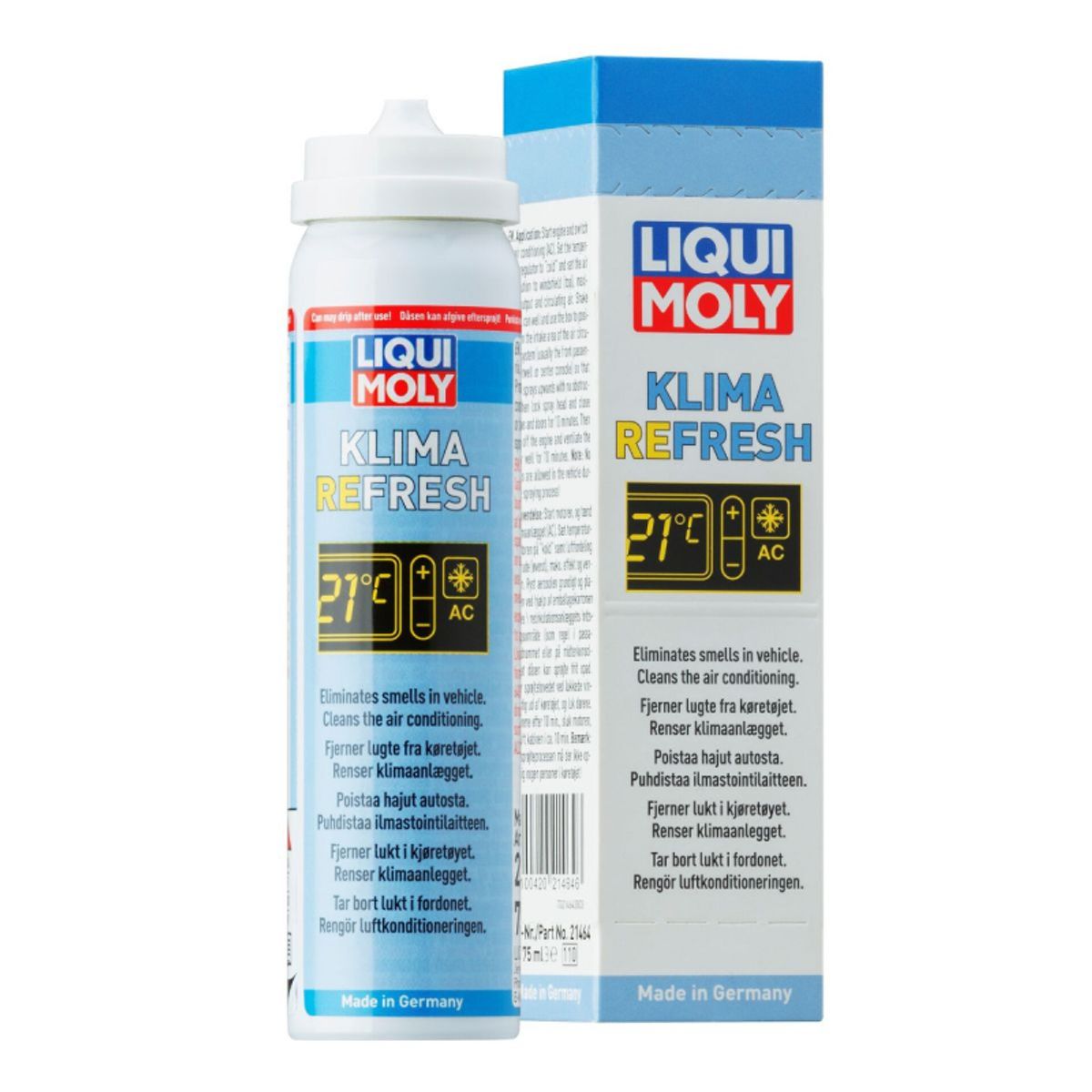 Aircon rens som også desinficerer klima-anlægget, 75ml fra Liqui Moly