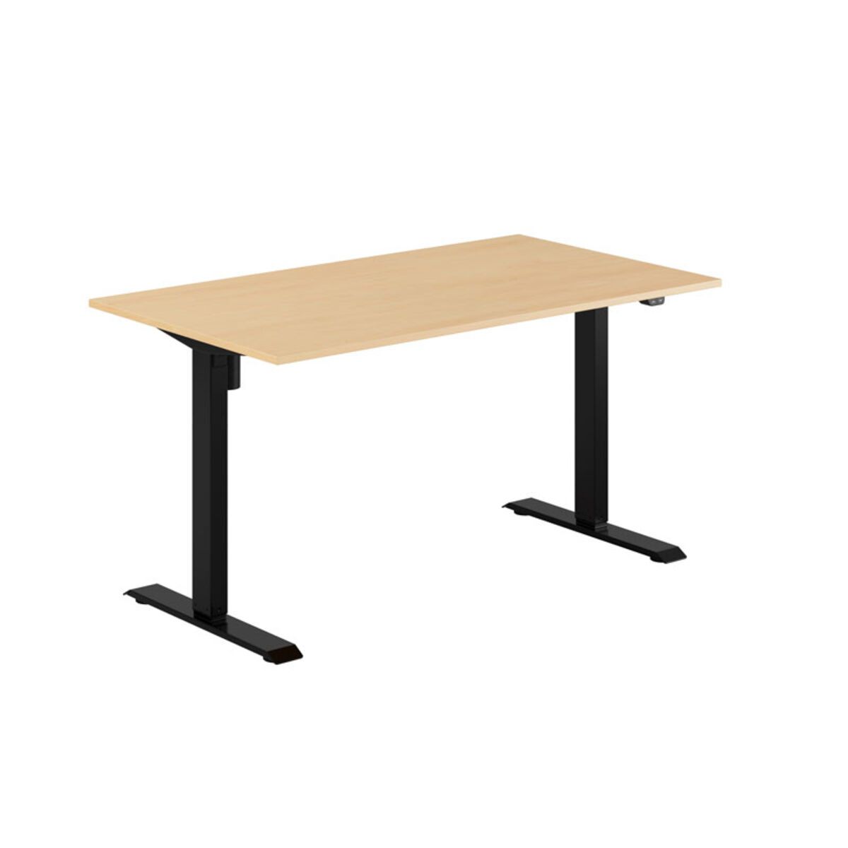 EASY Hæve/Sænkebord m/1 motor 140x80cm - Bøg-sort