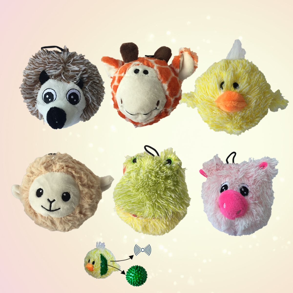 Party Pets Elite - The Furry Ball Friends - 10cm