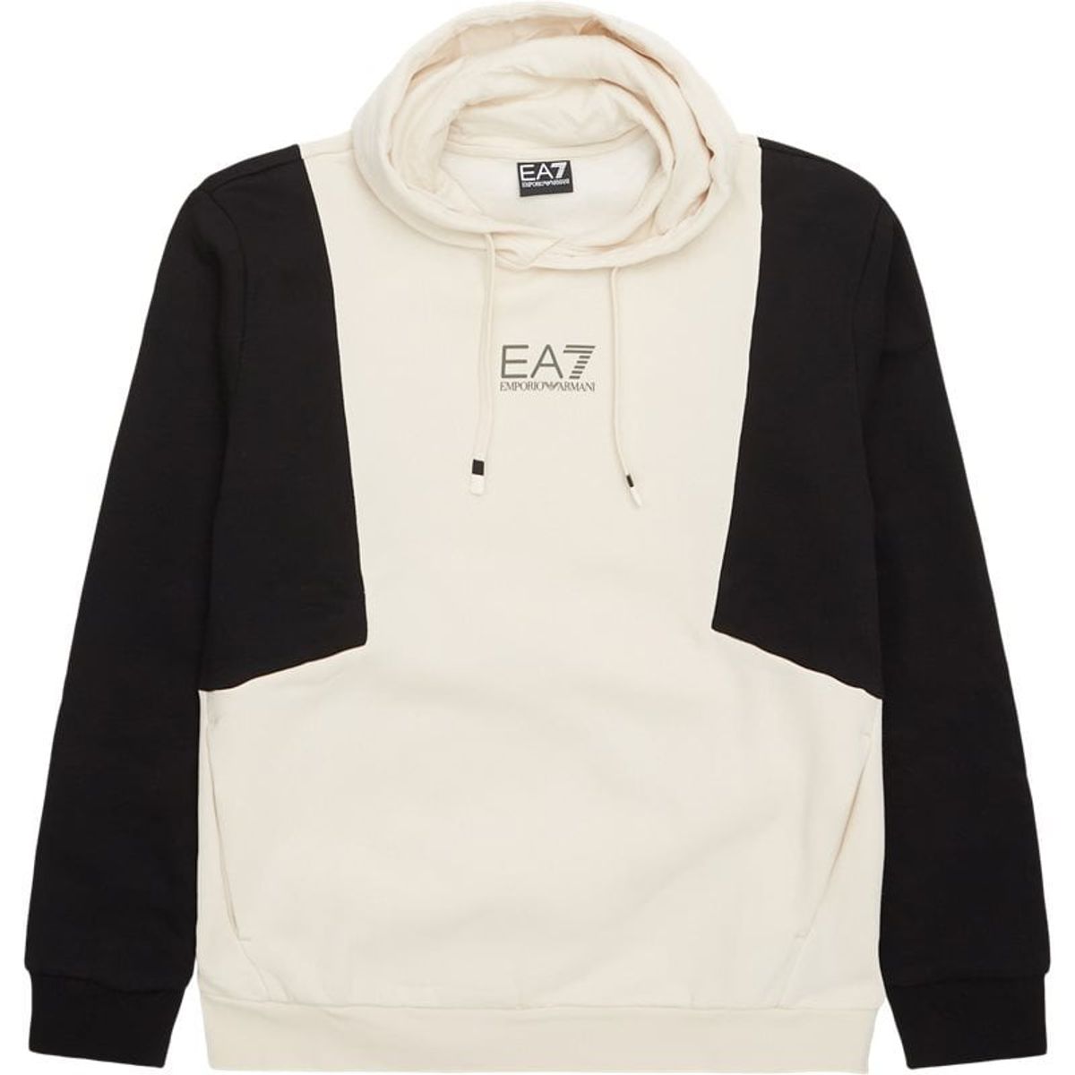 Ea7 Colourblock Hoodie Sand