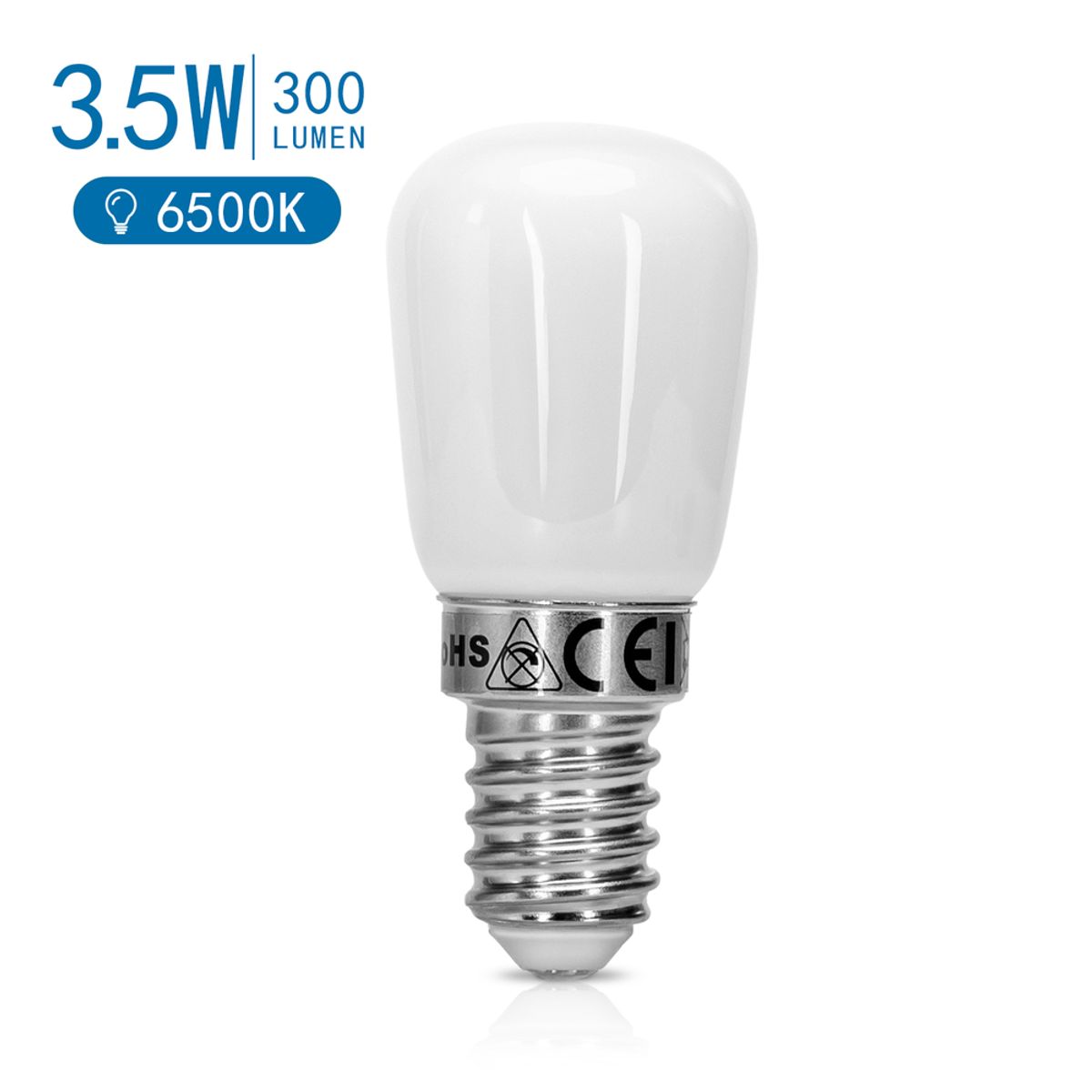 LED T26 E14 3.5W 6500K - Kulør : Kold